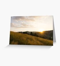 Hiking Fragrant Mountain Meadows in the Fall Greeting Card