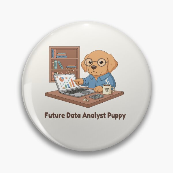 Item preview, Puppy Dreams Big – Future Data Analyst Puppy designed and sold by The Real Life Symphony.