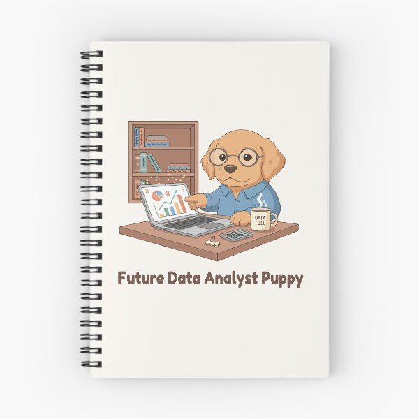 Item preview, Puppy Dreams Big – Future Data Analyst Puppy designed and sold by The Real Life Symphony.