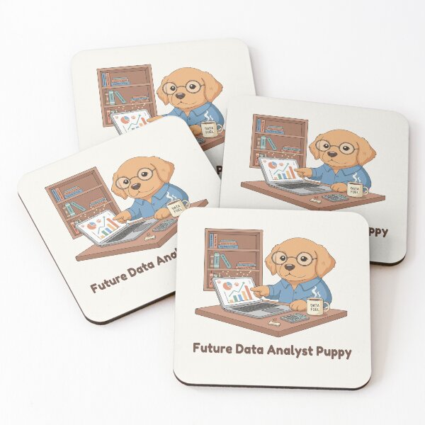Item preview, Puppy Dreams Big – Future Data Analyst Puppy designed and sold by The Real Life Symphony.