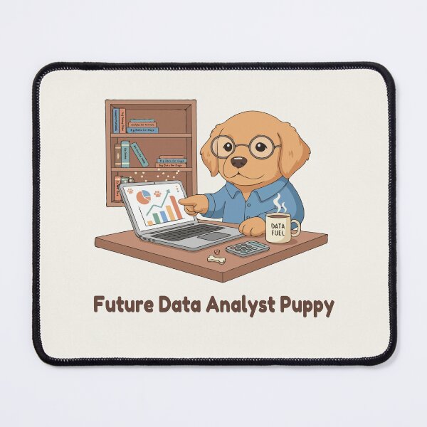 Item preview, Puppy Dreams Big – Future Data Analyst Puppy designed and sold by The Real Life Symphony.