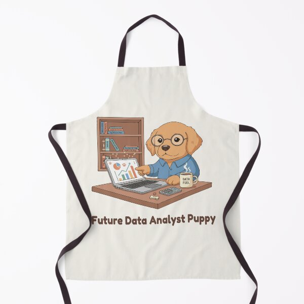 Item preview, Puppy Dreams Big – Future Data Analyst Puppy designed and sold by The Real Life Symphony.
