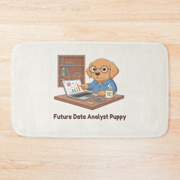 Item preview, Puppy Dreams Big – Future Data Analyst Puppy designed and sold by The Real Life Symphony.