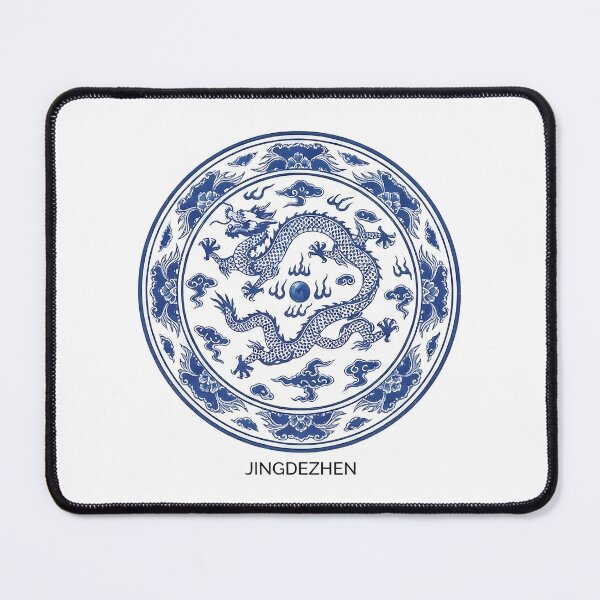 Item preview, Classic Oriental Dragon Blue White Pattern designed and sold by k3rstman1.