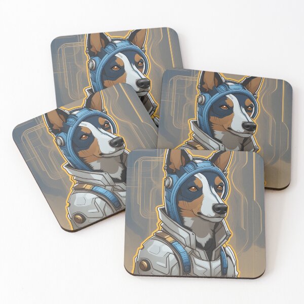 Item preview, Dog in a futuristic astronaut outfit designed and sold by Mianku | Für das Leben.