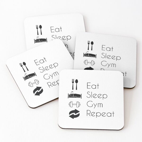 Item preview, Eat Sleep Gym Repeat – Fitness Motivation Graphic Top designed and sold by FanshopMA.