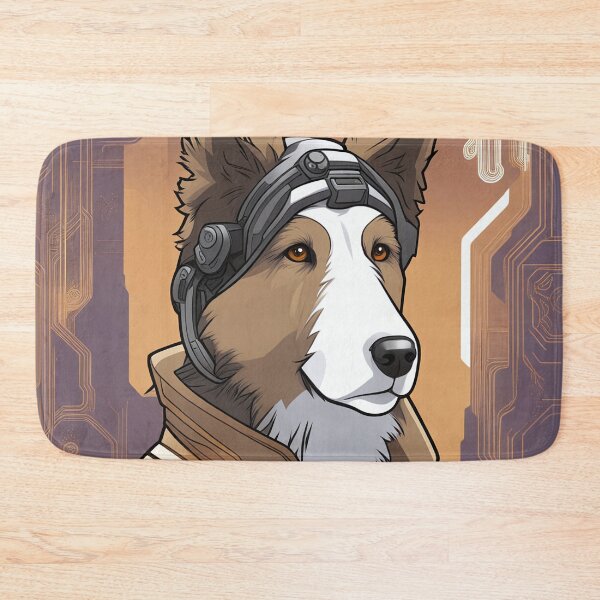 Item preview, Cyberpunk dog with technical equipment designed and sold by Mianku | Für das Leben.