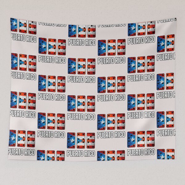 Item preview, Puerto Rico Flag With Boricua Dominoes 787 Calling Borinken designed and sold by erozzz.