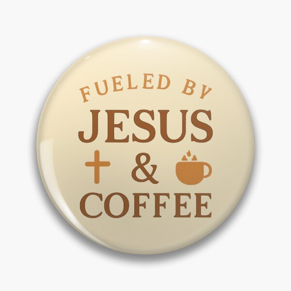 Item preview, Fueled by Jesus and Coffee | Christian T-Shirt, Faith Mug & Sticker Design for Coffee Lovers designed and sold by Design by Anthony .