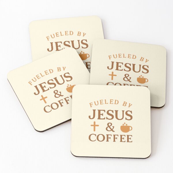 Item preview, Fueled by Jesus and Coffee | Christian T-Shirt, Faith Mug & Sticker Design for Coffee Lovers designed and sold by Design by Anthony .