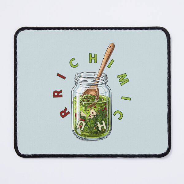 Item preview, Chimichurri Sauce Jar Spoon Foodie Illustration designed and sold by KiwiRider.