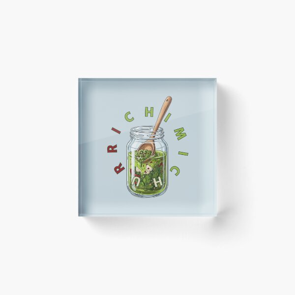 Item preview, Chimichurri Sauce Jar Spoon Foodie Illustration designed and sold by KiwiRider.