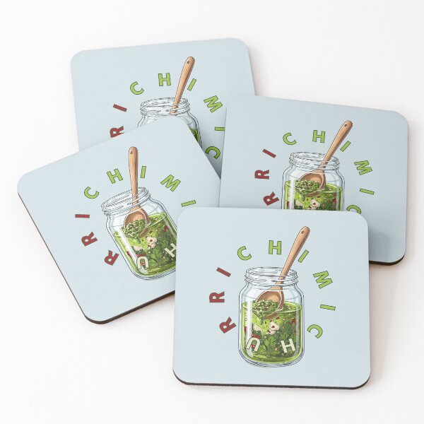 Item preview, Chimichurri Sauce Jar Spoon Foodie Illustration designed and sold by KiwiRider.