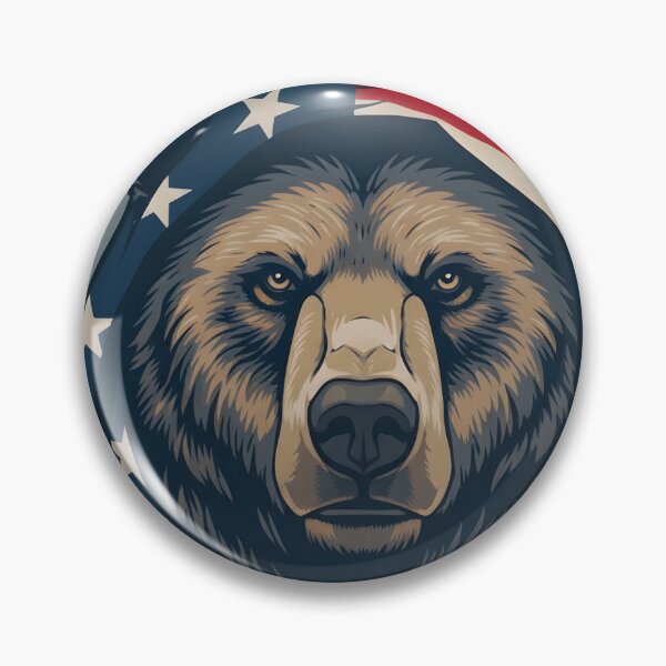 Item preview, A BEAR WITH A PATRIOTIC FLAG designed and sold by infinitearte.