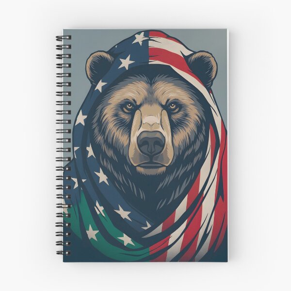 Item preview, A BEAR WITH A PATRIOTIC FLAG designed and sold by infinitearte.