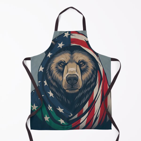 Item preview, A BEAR WITH A PATRIOTIC FLAG designed and sold by infinitearte.