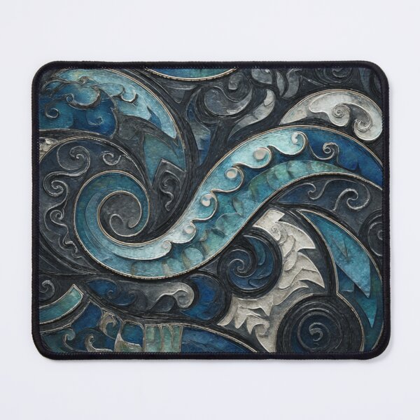 Item preview, New Zealand Māori Paua Pattern Koru Design 678 designed and sold by GrinGalore.