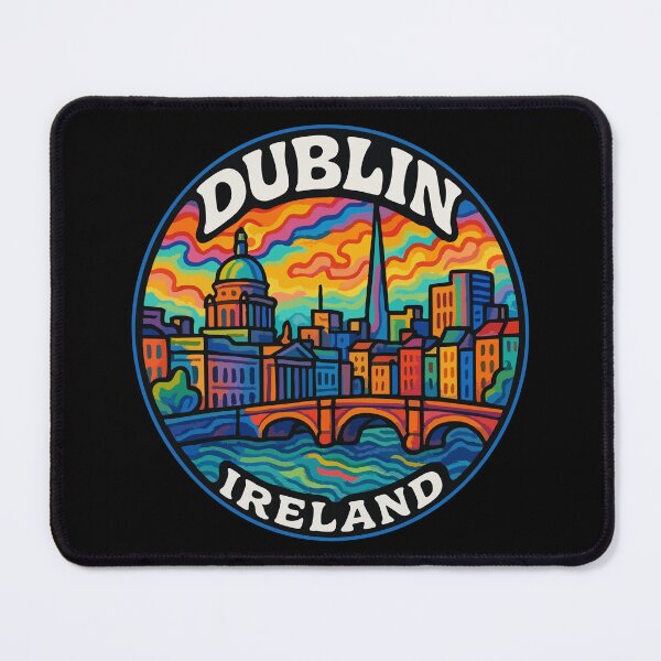 Item preview, Dublin Ireland Trippy Art designed and sold by TomFrontierArt.