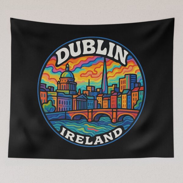 Item preview, Dublin Ireland Trippy Art designed and sold by TomFrontierArt.