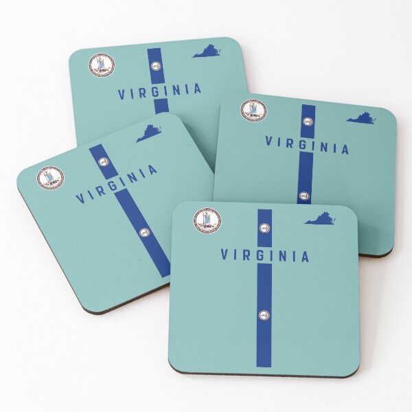 Item preview, Modern Virginia Cross Flag & Seal, State Pride T-Shirt designed and sold by mashmosh.