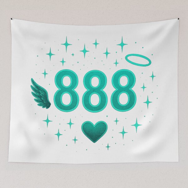 Item preview, Angel Number 888 Neon Glow Aesthetic Design designed and sold by HiteshArt111.