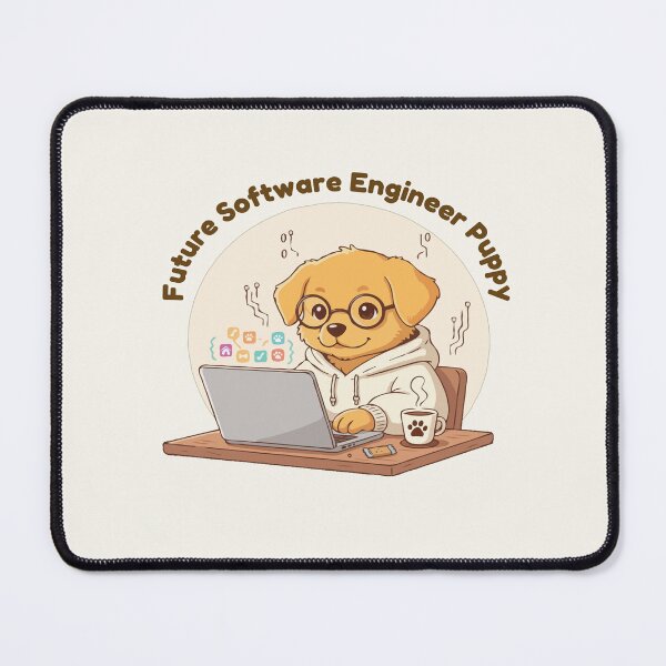 Item preview, Puppy Dreams Big – Future Software Engineer Puppy designed and sold by The Real Life Symphony.