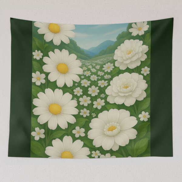 Item preview, Luxury Floral Garden Series – White Edition designed and sold by Ceylon Luxe Collections.