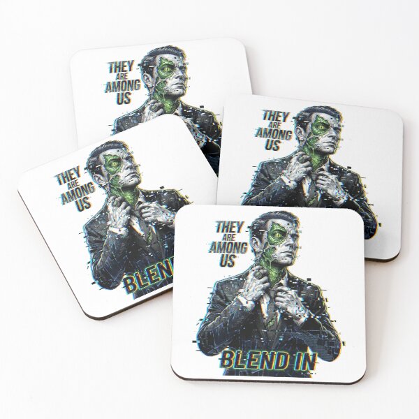 Item preview, They Are Among Us Reptilian Glitch Art designed and sold by k3rstman1.