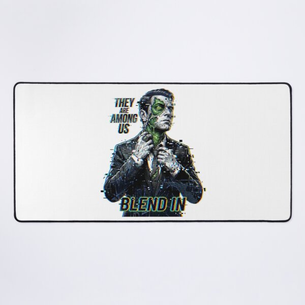 Item preview, They Are Among Us Reptilian Glitch Art designed and sold by k3rstman1.
