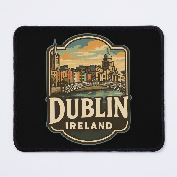 Item preview, Dublin Ireland Retro Vintage Travel designed and sold by TomFrontierArt.