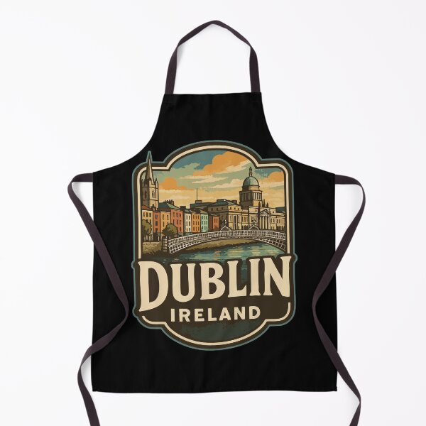 Item preview, Dublin Ireland Retro Vintage Travel designed and sold by TomFrontierArt.