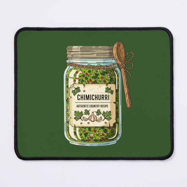 Item preview, Chimichurri Sauce Jar Spoon Illustration designed and sold by KiwiRider.