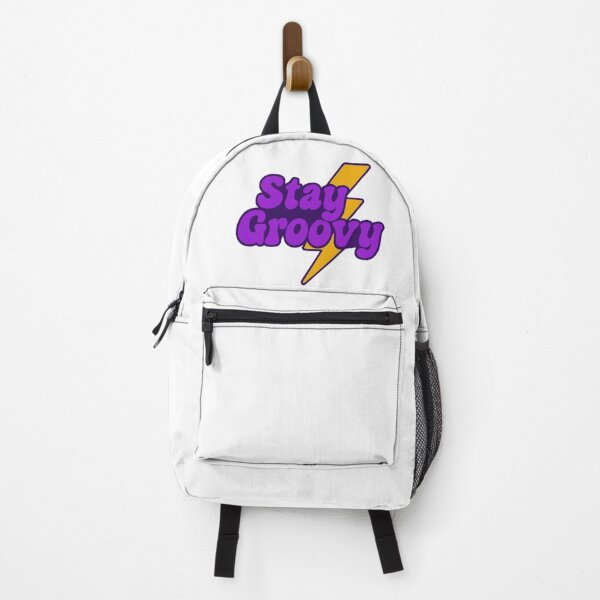 Item preview, Stay Groovy Retro Lightning Bolt Typography Design designed and sold by H2Vibes.