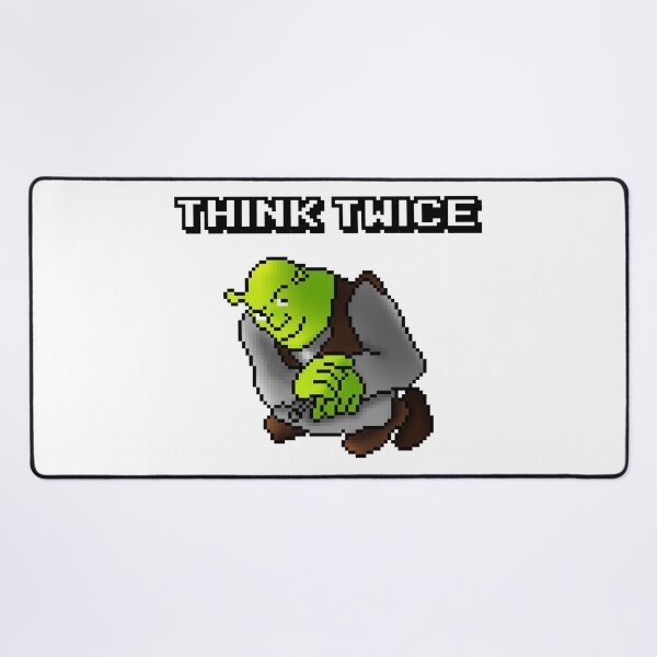 Item preview, Funny Pixel Ogre Meme – “Think Twice” Retro 8-Bit Pixel Art designed and sold by Melivo-Pixel.