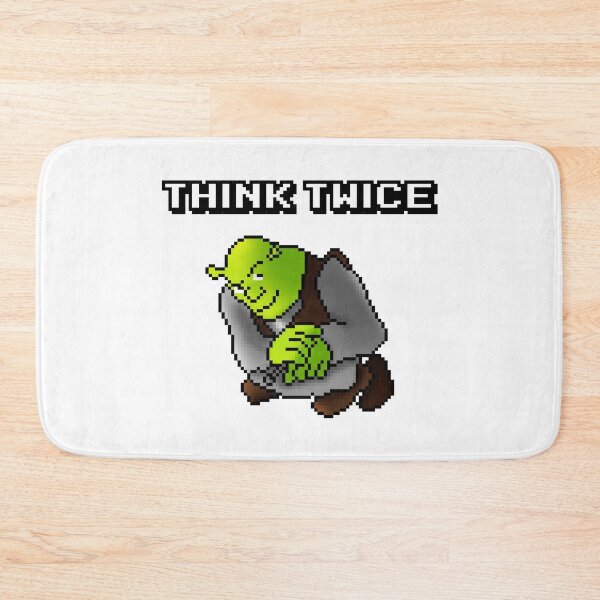 Item preview, Funny Pixel Ogre Meme – “Think Twice” Retro 8-Bit Pixel Art designed and sold by Melivo-Pixel.