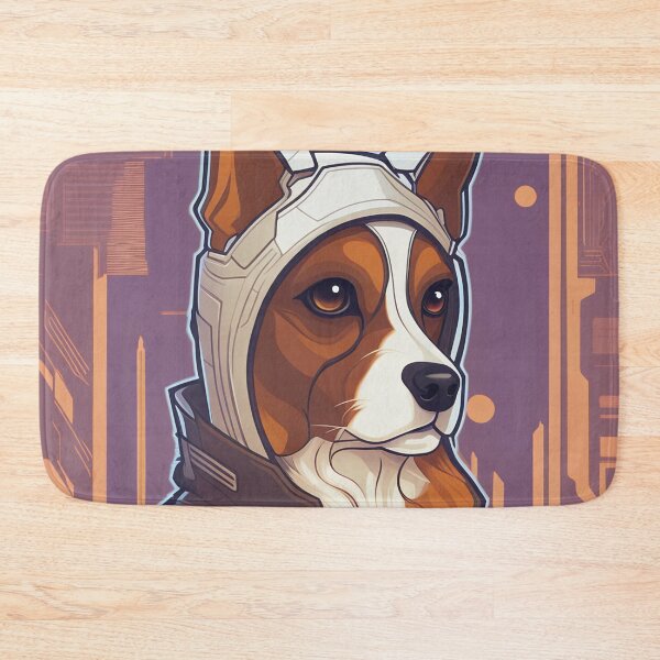 Item preview, Cyberpunk dog with futuristic armor designed and sold by Mianku | Für das Leben.