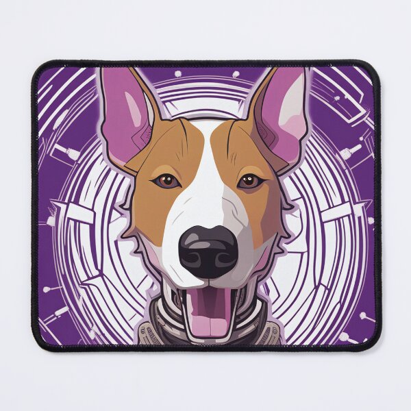 Item preview, Cyberpunk dog in tech background designed and sold by Mianku | Für das Leben.
