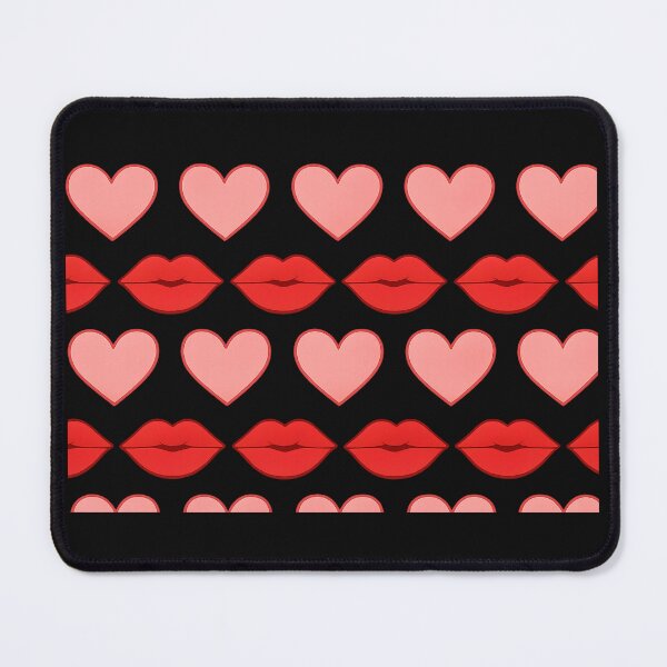 Item preview, Valentine Heart and Lips Pattern designed and sold by annenambiro.