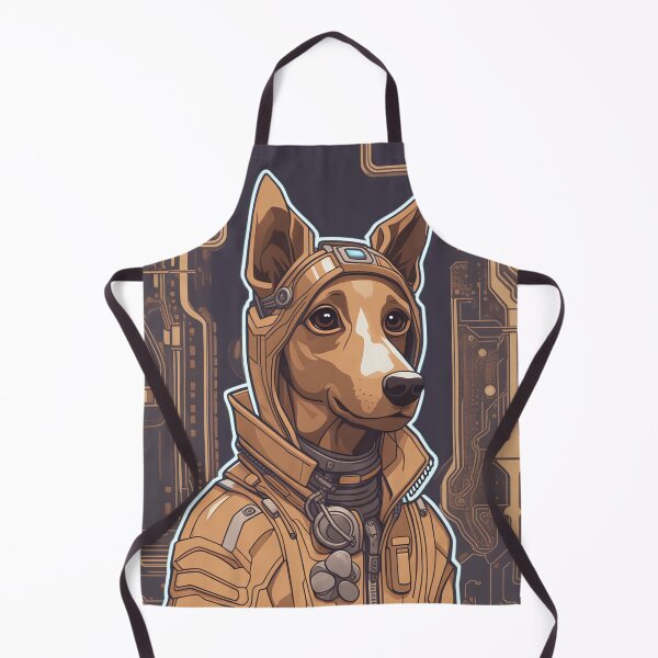 Item preview, Cyberpunk dog in a futuristic suit designed and sold by Mianku | Für das Leben.