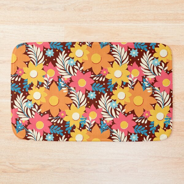 Item preview, Groovy Floral Elegance, a Mid Century Garden Celebration in Orange Hues designed and sold by Clara Fruggeri.