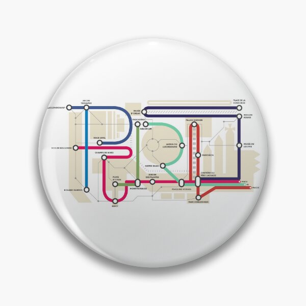 Item preview, Paris Metro Typography Map – PARIS Lettering Subway Design designed and sold by Mavric Design.