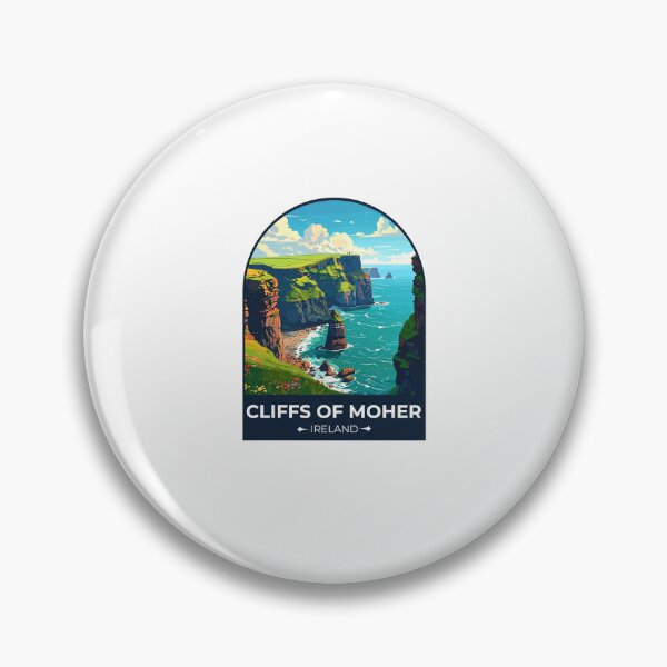 Artikelvorschau, Cliffs of Moher Irland Aufkleber entworfen und verkauft von TulipaGraphics.