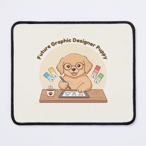 Item preview, Puppy Dreams Big – Future Graphic Designer Puppy designed and sold by The Real Life Symphony.