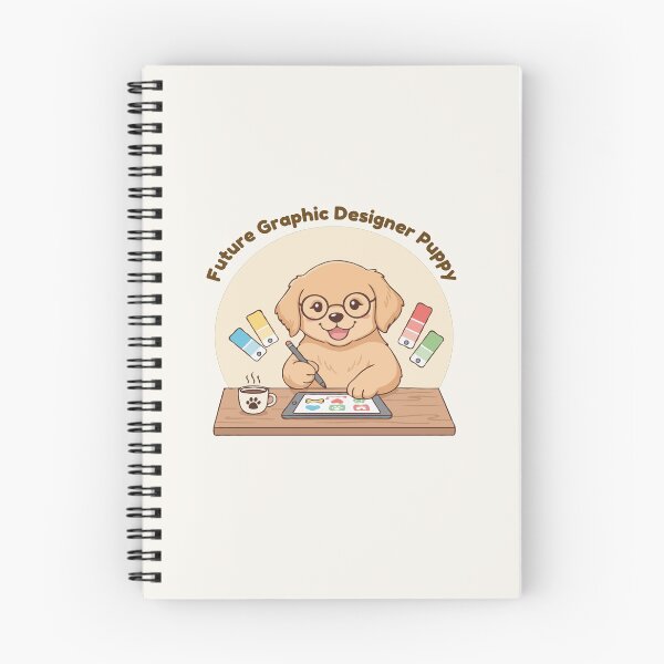Item preview, Puppy Dreams Big – Future Graphic Designer Puppy designed and sold by The Real Life Symphony.