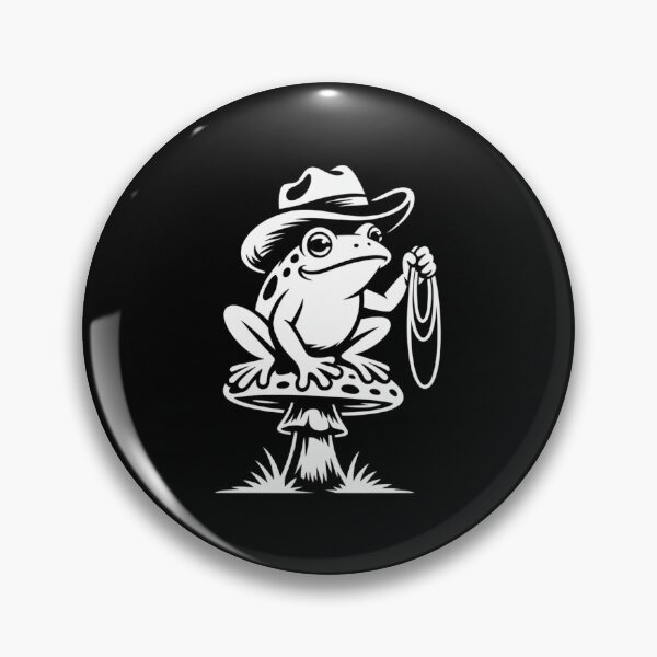 Item preview, Cowboy Frog on Mushroom designed and sold by theartfulaspie.