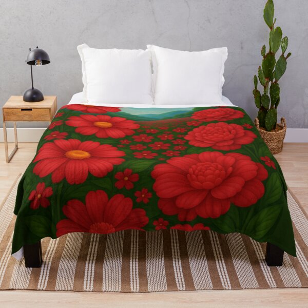 Item preview, Luxury Floral Garden Series – Red Edition designed and sold by Ceylon Luxe Collections.