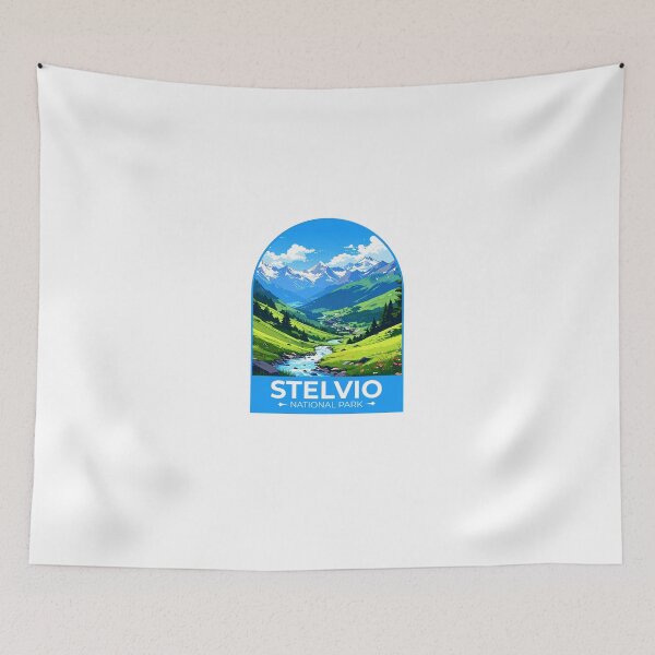 Item preview, Stelvio National Park Sticker designed and sold by TulipaGraphics.