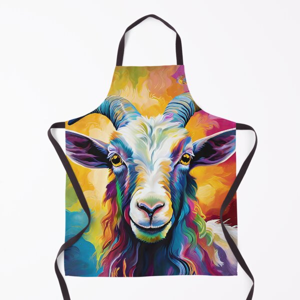 Item preview, Colorful goat in an abstract style designed and sold by Mianku | Für das Leben.