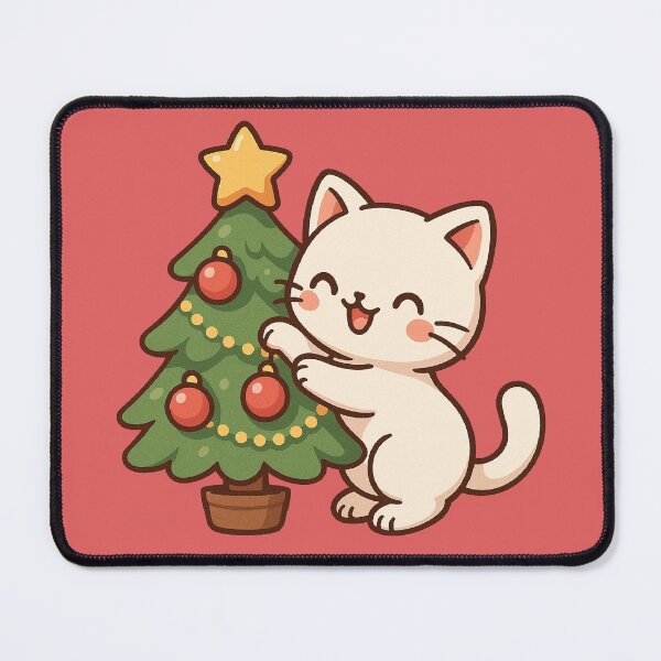 Item preview, Funny Christmas Cat Playing With the Tree | Cute Holiday Cat designed and sold by Shtex.
