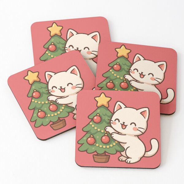Item preview, Funny Christmas Cat Playing With the Tree | Cute Holiday Cat  designed and sold by Shtex.